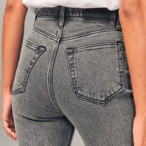 Abercrombie & Fitch high rise ankle straight jeans